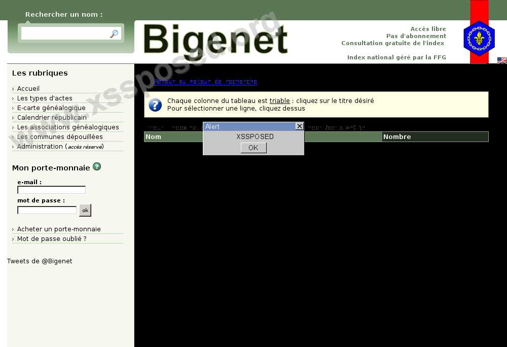 All Vulnerabilities for bigenet.fr Patched via Open Bug Bounty